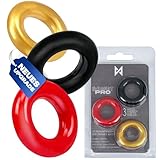 Maximizer Penisring Set für mehr Ausdauer, Cockring, Penis Ring, Hoden Ring, Sex Spielzeug für die Männer & Paare, für erhöhte Potenz und Performance